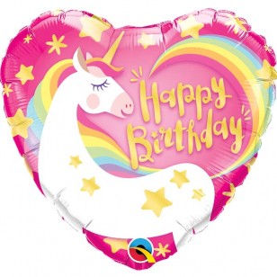 Magical Unicorn Happy Birthday Balloon